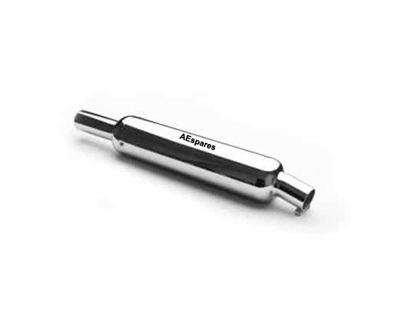 Fits Royal Enfield Interceptor 650 Classic Short Exhaust Silencer Set Chrome  