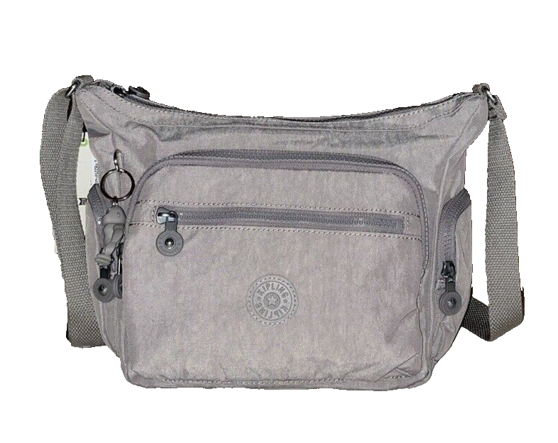 NWT Kipling GABBIE Small Shoulder Crossbody Bag GREY GRIS