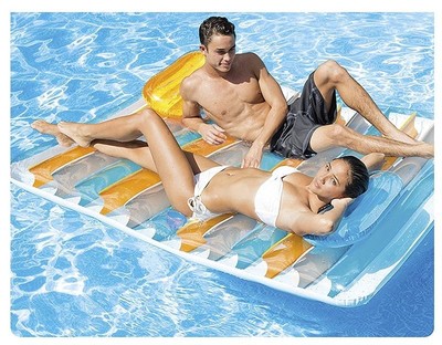 Intex Materassino Gonfiabile Mare Piscina Matrimoniale cm 198x160 Lounge Doppio PREZZO CON COUPON 21.84 euro