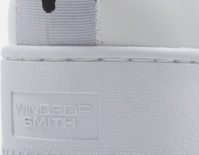 WINDSOR SMITH SHUHE WINDSOR SMITH FRAU SNEAKERS TRENDY BIANCO NATURLEDER RACERR-WHT
