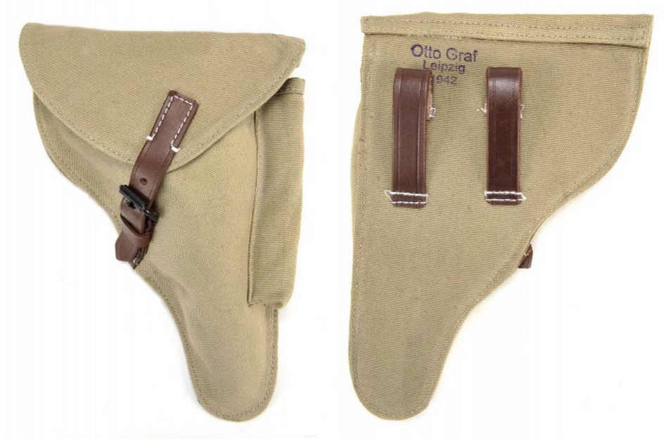 WH Holster P08, DAK (Gewebe) - Afrika-Korps