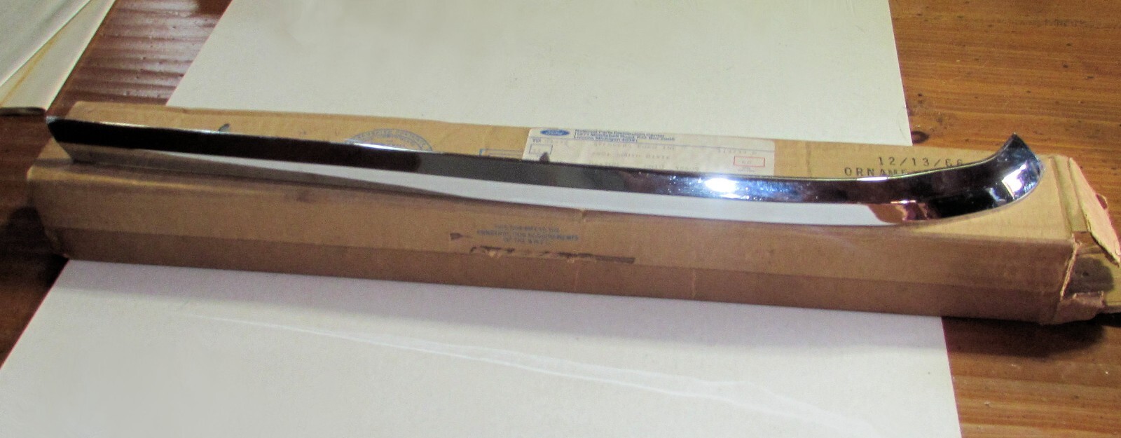 1964 1965 66 Mustang Vinyl Top Molding Driver Side NOS C4ZB