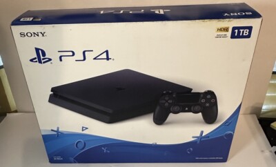 Sony PlayStation 4 Slim 1TB Console - Jet Black Serial # recorded