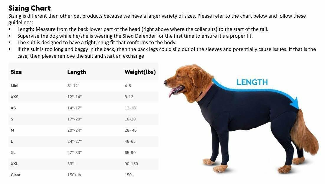 SHED DEFENDER FOR DOGS-COLOR: BLUE-SIZE:S-NO MORE PET HAIR ANYWHERE ! NEW-NO BOX