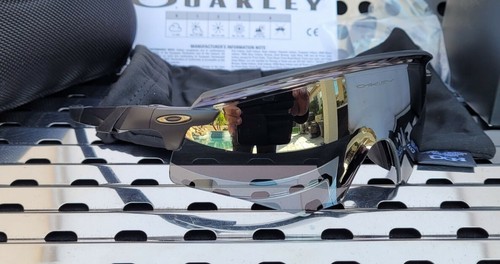 Pre-owned Oakley Encoder 9471-0336 Sunglasses Matte Black W/ Prizm Black Iridium
