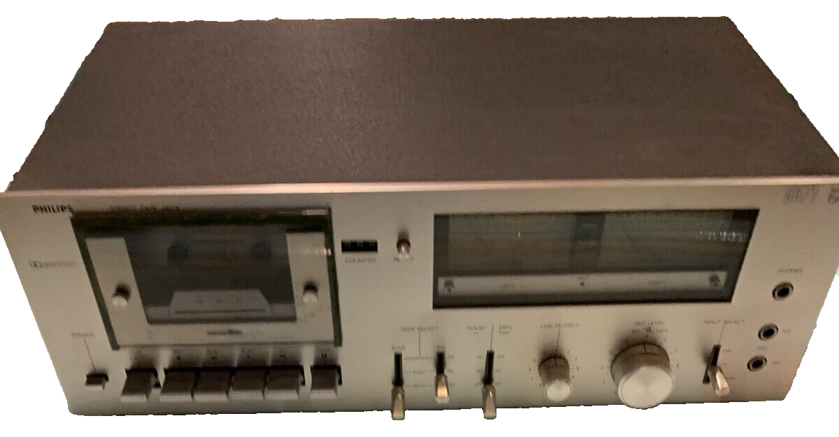 Rare Vintage Philips 5371 High-End Cassette Tape Deck Player