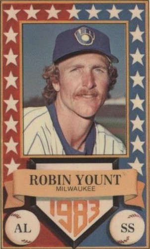1983 Perma-Graphics/Topps Credit Cards - Robin Yount #150-ASA8309