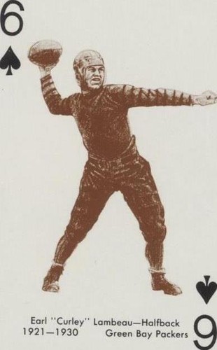 1963 Stancraft Playing Cards Curly Lambeau #6S