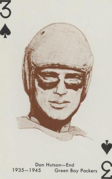 1963 Stancraft Playing Cards Don Hutson #3S