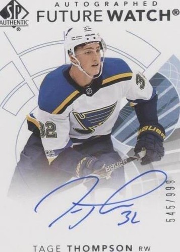 2017-18 SP Authentic - Tage Thompson #169