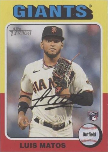 2024 Topps Heritage Mini - Luis Matos #101