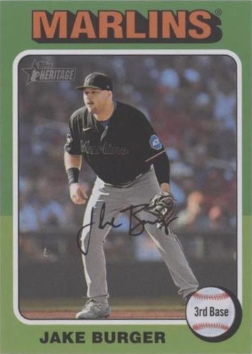 2024 Topps Heritage Mini - Jake Burger #398