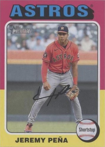2024 Topps Heritage Mini - Jeremy Pena #305