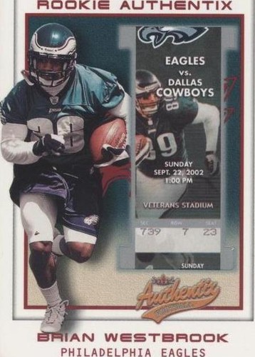 2002 Fleer Authentix Brian Westbrook #133