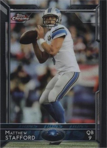 2015 Topps Chrome Mini Matthew Stafford #40
