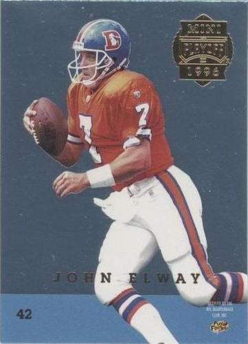 1996 Playoff Trophy Contenders Anthony Miller John Elway #42