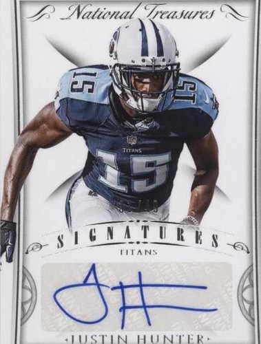 2015 Panini National Treasures Justin Hunter #SIG-JU