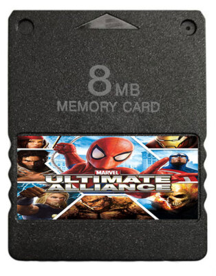 Marvel Ultimate Alliance 2 PlayStation 2 PS2 Memory Card 100% Completed Saves