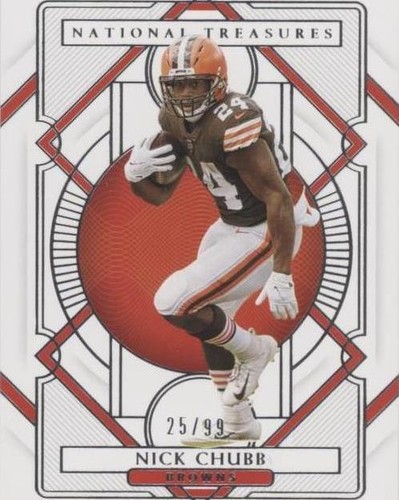 2020 Panini National Treasures Nick Chubb #24
