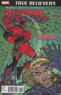 True Believers 2016 #1 Deadpool Deadpool vs. Sabretooth
