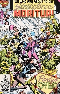 Strikeforce Morituri #4 VG 1987 Stock Image Low Grade