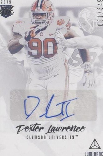 2019 Panini Luminance Dexter Lawrence #RI-DL