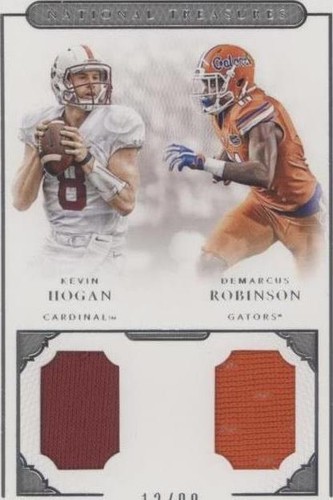 2016 Panini National Treasures Collegiate Demarcus Robinson Kevin Hogan #11