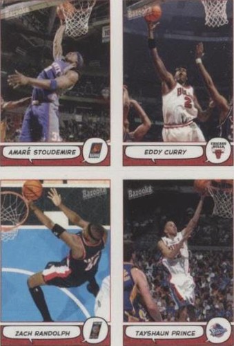 2004-05 Topps Bazooka - Zach Randolph/Amar'e Stoudemire/Eddy Curry/Tayshaun Prince #20