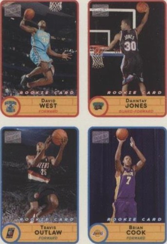 2003-04 Bazooka - David West/Travis Outlaw/Brian Cook/Dahntay Jones #54