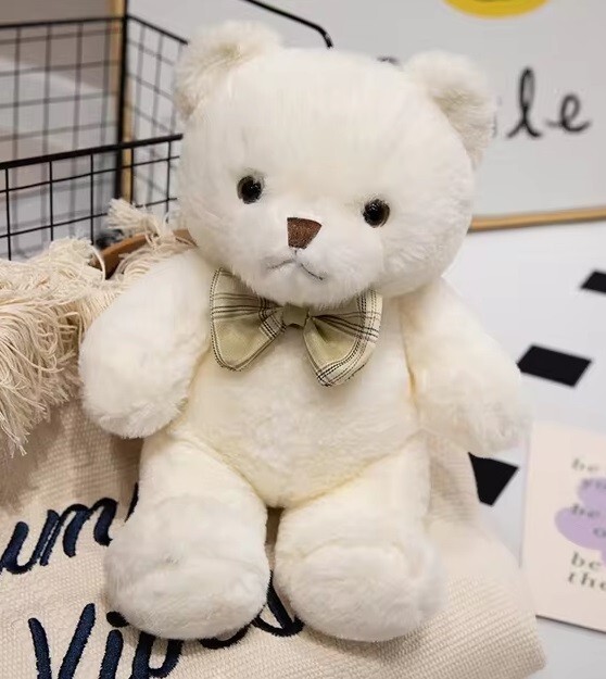 大特価Sugar Teddy Bear ナチュラルホワイト 25cm White Teddy Bear Plush Toy 12