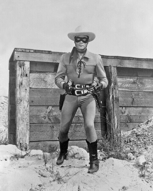 TV Show THE LONE RANGER Glossy 8x10 Photo CLAYTON MOORE Poster Western Print