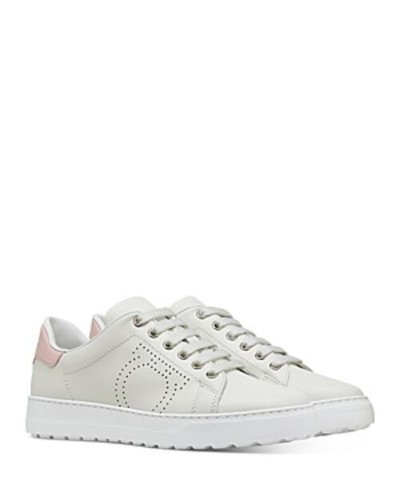 

Женские низкие кеды Salvatore Ferragamo Pierre США 10 C, Lt/paspink