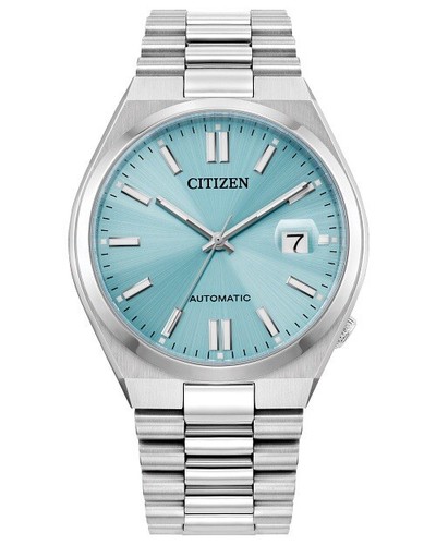 Pre-owned Citizen Brand  Tsuyosa Automatic Blue Dial Stainless Steel Men's Watch