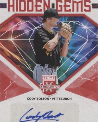 2019 Panini Elite Extra Edition - Cody Bolton #HG-CB
