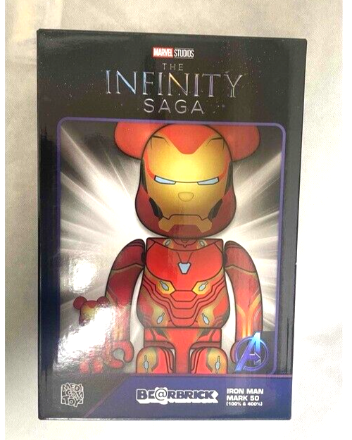 その他 BE@RBRICK - BE@RBRICK IRON MAN MARK 50&amp; SPIDER-MAN Medicom Toy BE@RBRICK IRON MAN MARK 50 100％ & 400％ Marvel