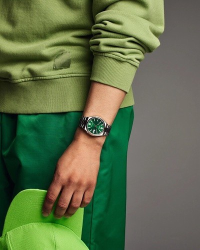 Pre-owned Citizen Brand Men's  Tsuyosa Collection Automatic Watch With Green Dial