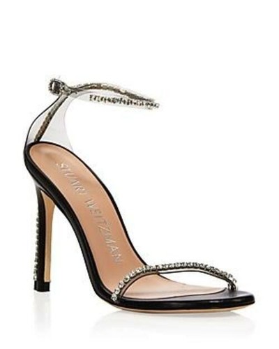 

Женские нудистские гламурные босоножки на высоком каблуке Stuart Weitzman, черные, 39 евро, США 8,5, Черный