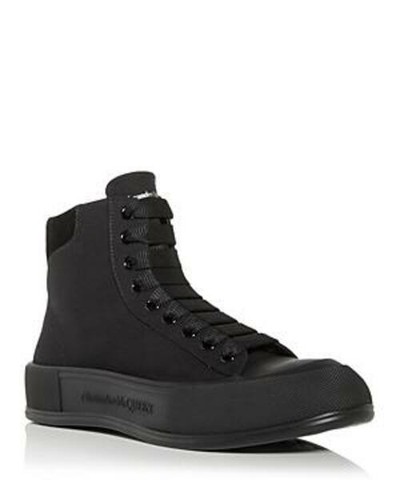 

Мужские ботинки Alexander McQUEEN с протектором, замша черного цвета, 40 евро, США 7, Black