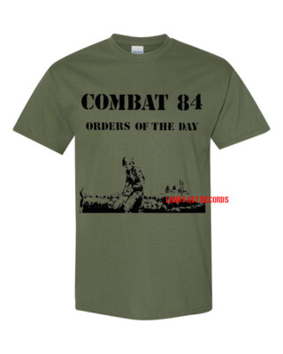 COMBAT 84 ORDERS OF THE DAY T SHIRT skinhead oi! music size S M L XL 2X 3X 4X 5X