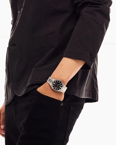 Pre-owned Citizen Brand  Nj0150-56e Men's Tsuyosa Stainless Steel Black Automatic Watch