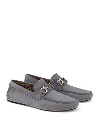 

Мужские кожаные кроссовки Salvatore Ferragamo, серые, США 11, Серый