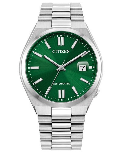 Pre-owned Citizen Brand Men's  Tsuyosa Collection Automatic Watch With Green Dial