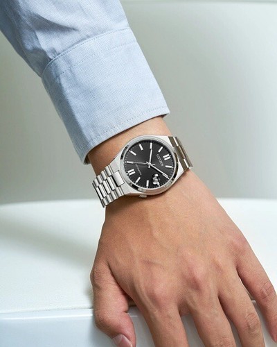 Pre-owned Citizen Brand  Nj0150-56e Men's Tsuyosa Stainless Steel Black Automatic Watch
