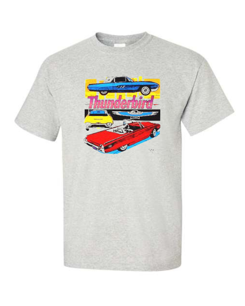 1961 1962 1963 Ford Thunderbird Classic Car T-shirt Single OR Double Print