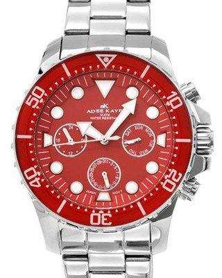 ADEEKAYE AK2322-rd Mens Stainless Steel & Multi Function Sports Watch