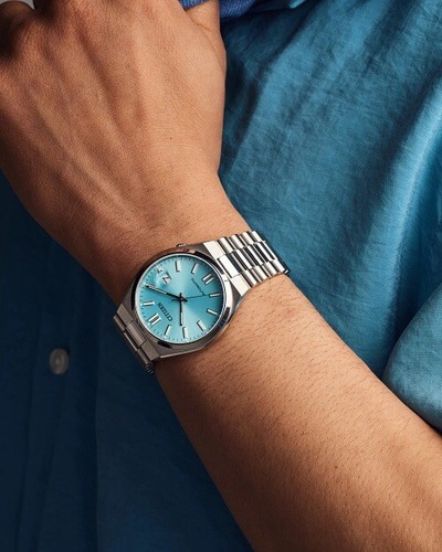 Pre-owned Citizen Brand  Tsuyosa Automatic Blue Dial Stainless Steel Men's Watch