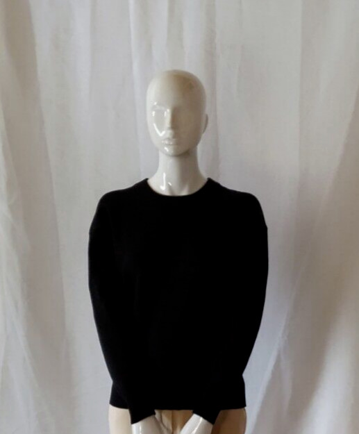 Nanette Lepore Stilvoller Designer Feinstrickpullover Damen Gr.M Schwarz