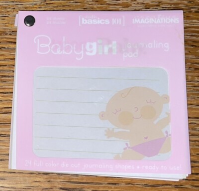Creative Imaginations Studio Basics 112 Sweet Baby Girl Journaling Pad Scrapbook