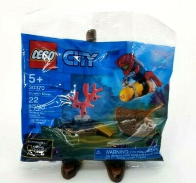 Lego City Ocean Diver Polybag 30370 w Spotted Stingray Legoland Coupon Exp 12 22