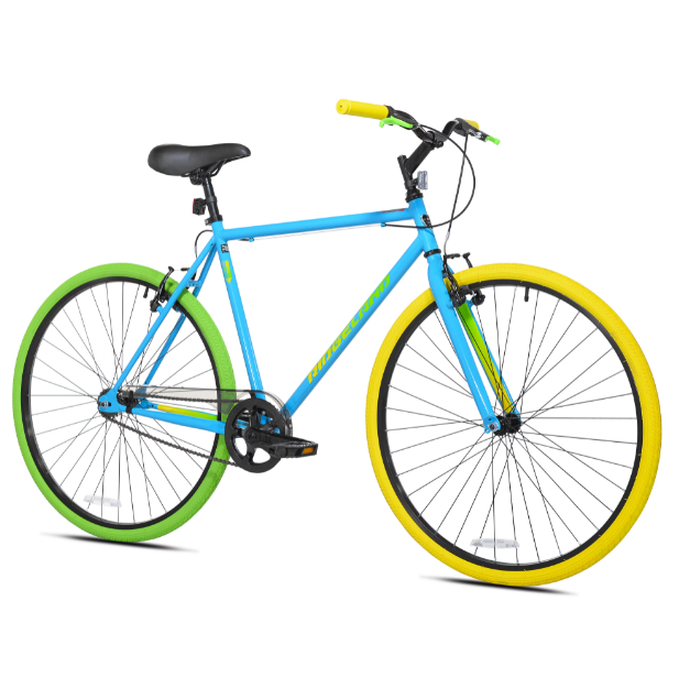 Kent 700C Men's Ridgeland Hybrid Bike, Blue/Green